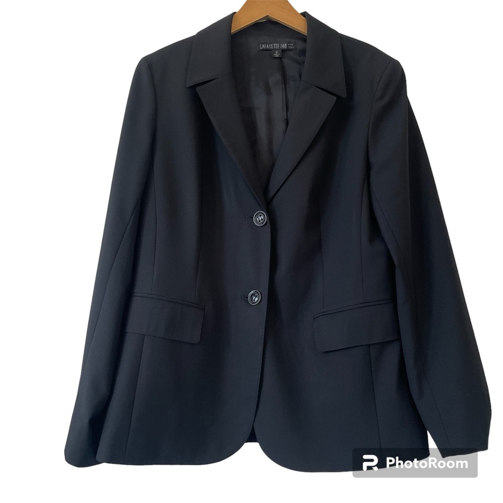 Lafayette 148 New York Black Blazer Jacket
